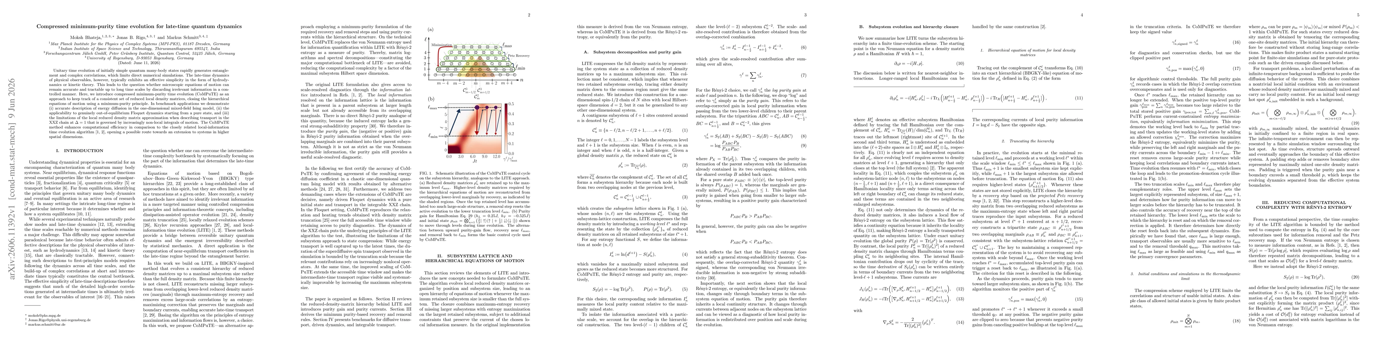 Thumbnail for Compressed minimum-purity time evolution for late-time quantum dynamics