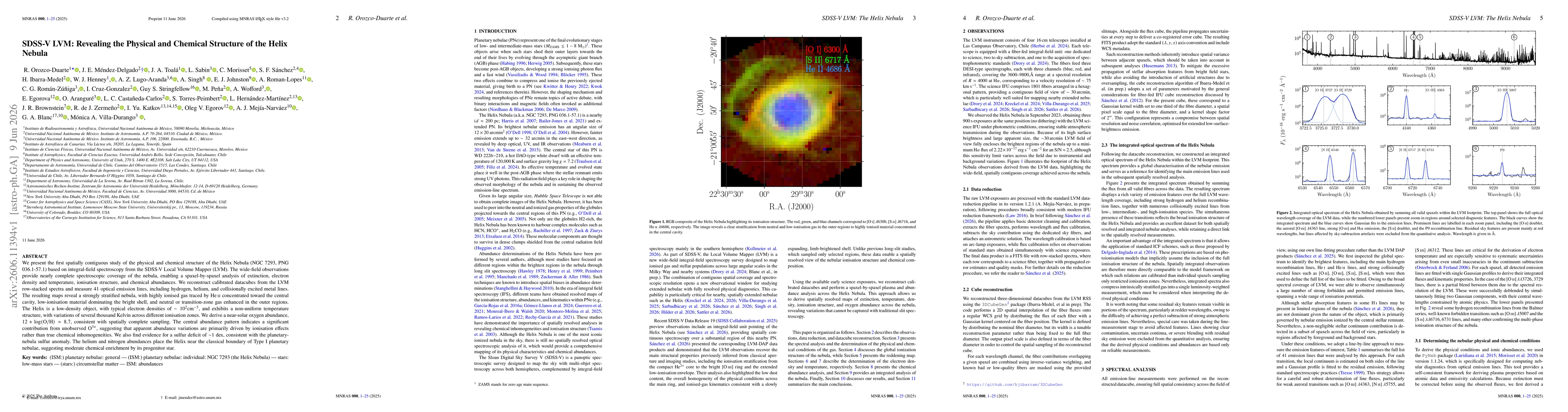 Thumbnail for SDSS-V LVM: Revealing the Physical and Chemical Structure of the Helix Nebula
