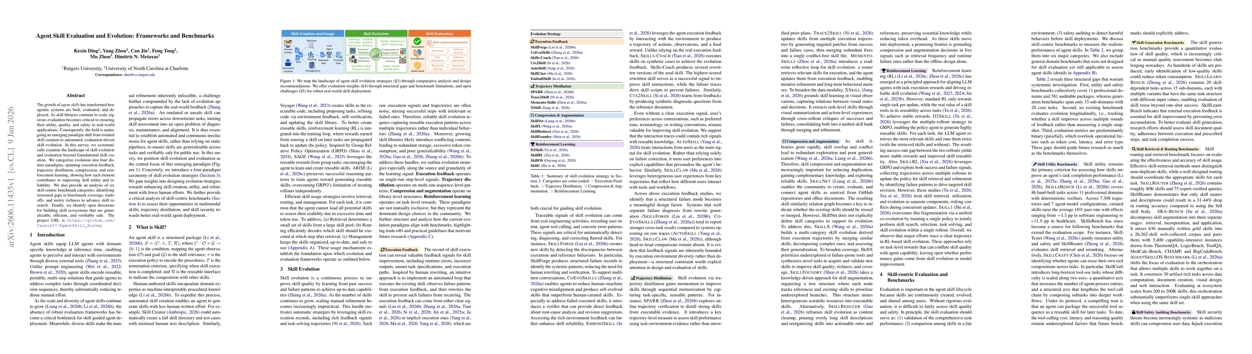 Thumbnail for Agent Skill Evaluation and Evolution: Frameworks and Benchmarks