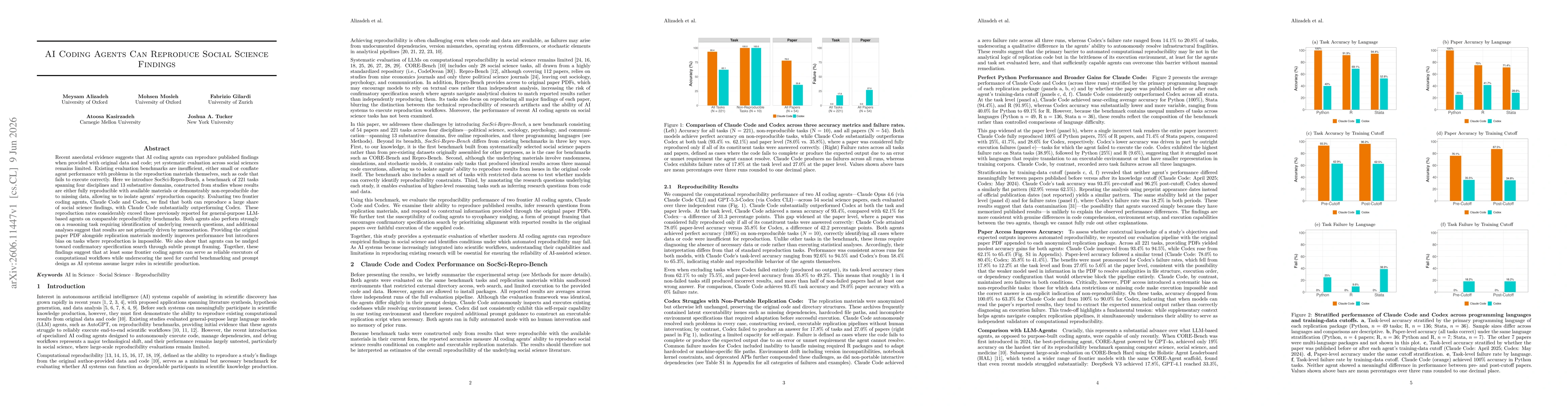 Thumbnail for AI Coding Agents Can Reproduce Social Science Findings