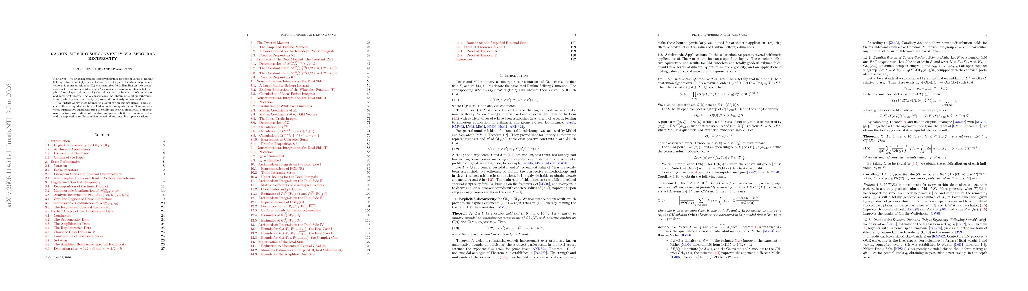 Thumbnail for Rankin--Selberg Subconvexity via Spectral Reciprocity
