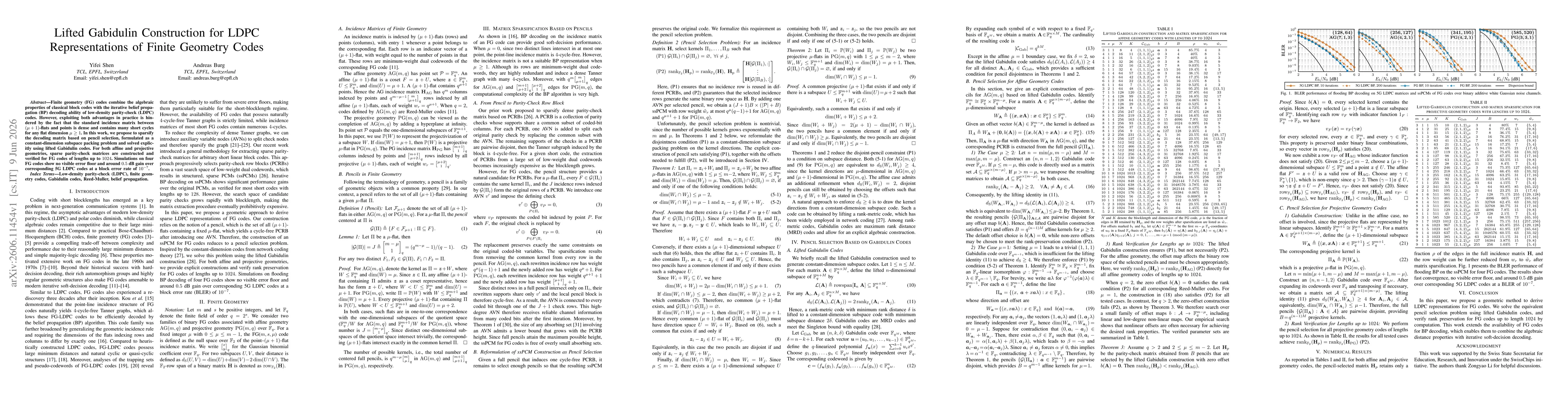 Thumbnail for Lifted Gabidulin Construction for LDPC Representations of Finite Geometry Codes