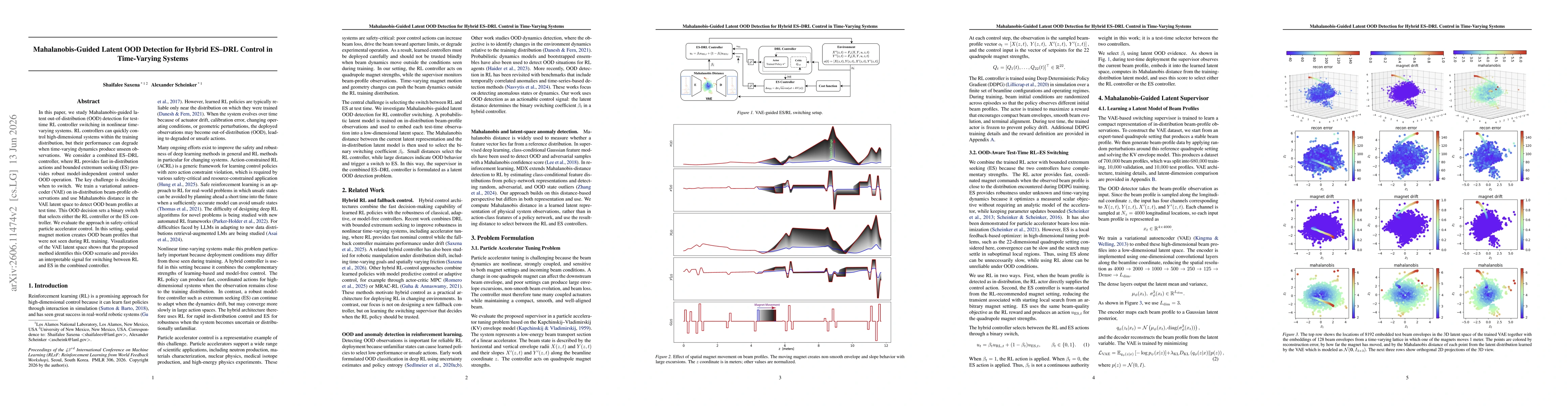 Thumbnail for Mahalanobis-Guided Latent OOD Detection for Hybrid ES-DRL Control in Time-Varying Systems