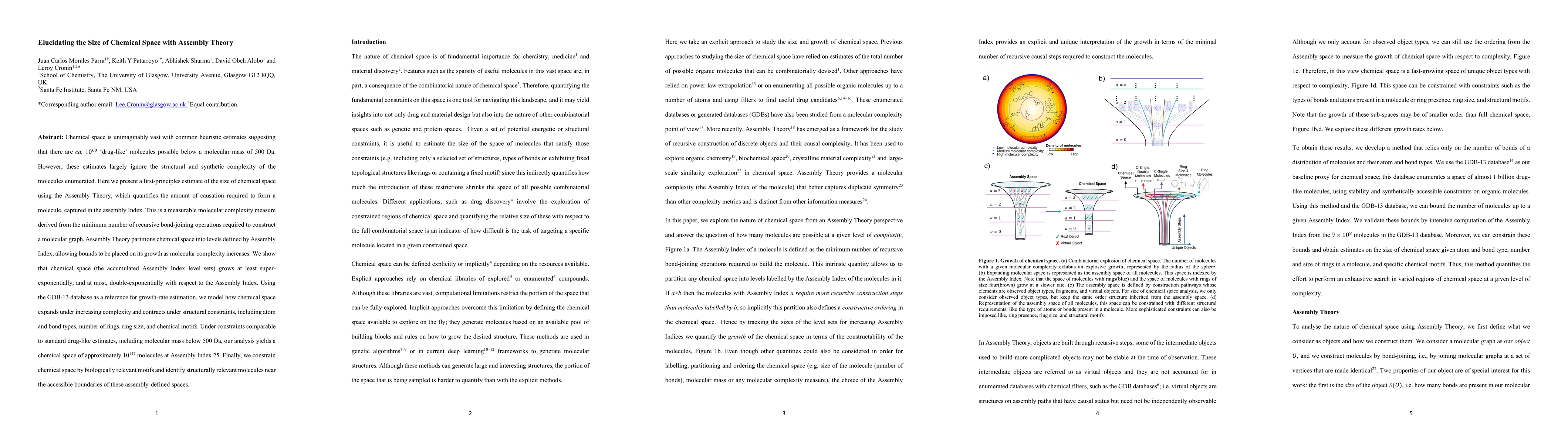 Thumbnail for Elucidating the Size of Chemical Space with Assembly Theory