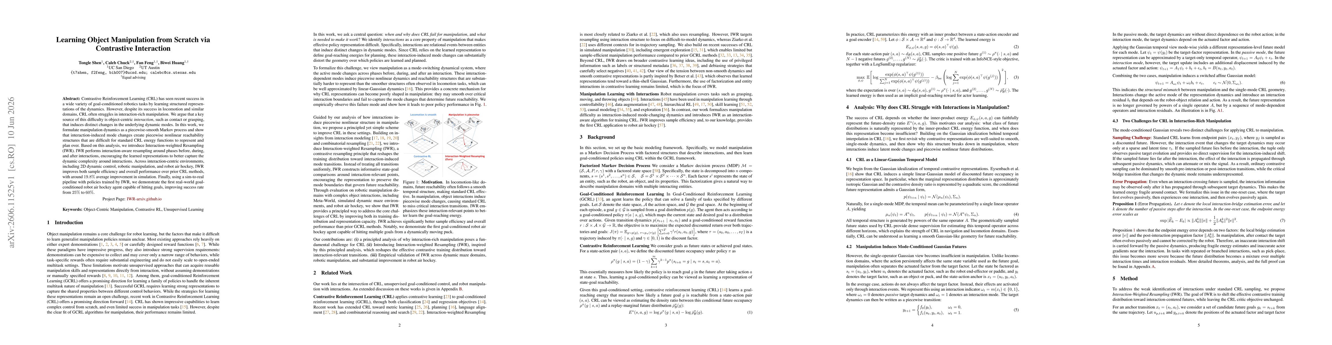 Thumbnail for Learning Object Manipulation from Scratch via Contrastive Interaction