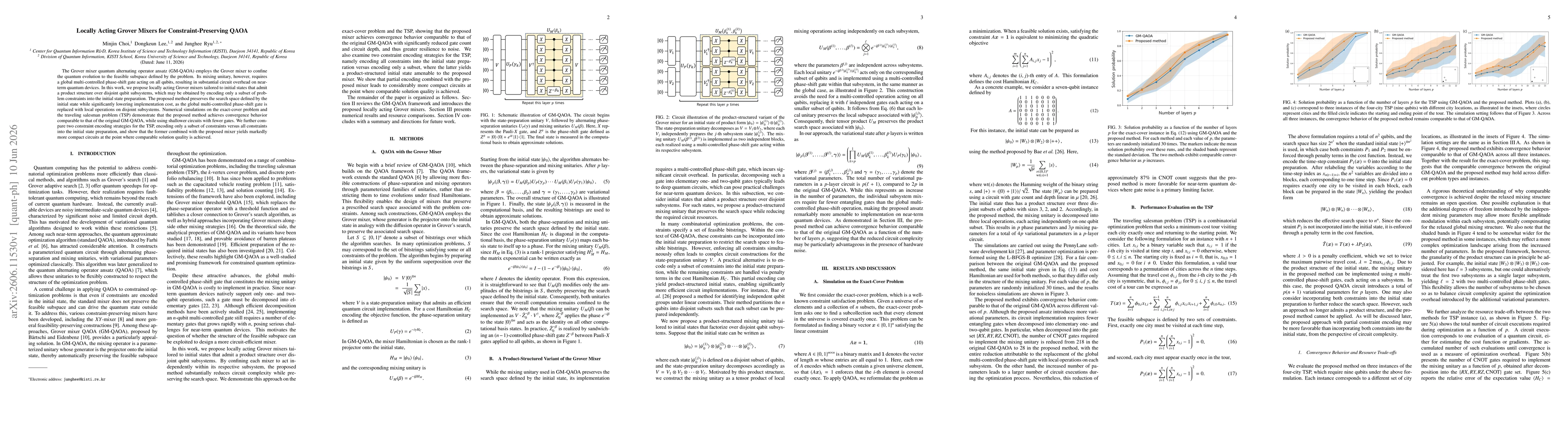 Thumbnail for Locally Acting Grover Mixers for Constraint-Preserving QAOA