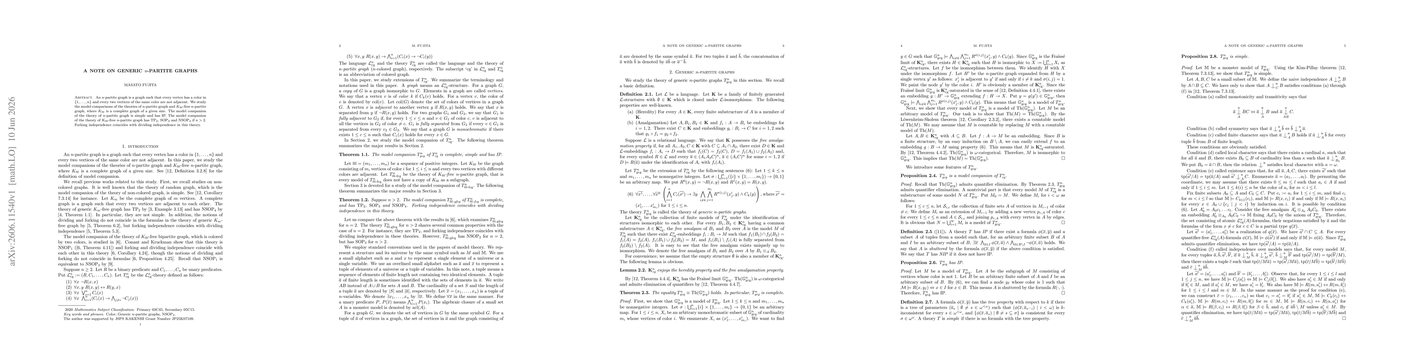 Thumbnail for A note on generic $n$-partite graphs