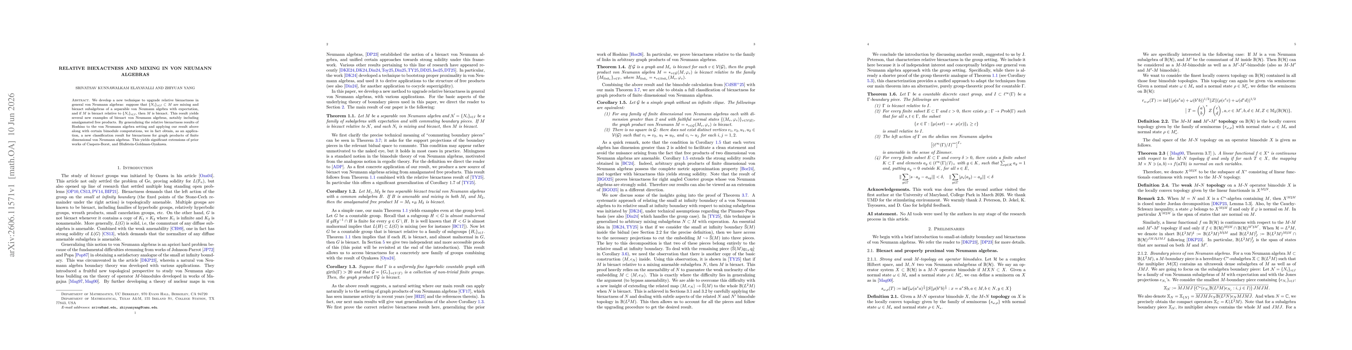 Thumbnail for Relative biexactness and mixing in von Neumann algebras