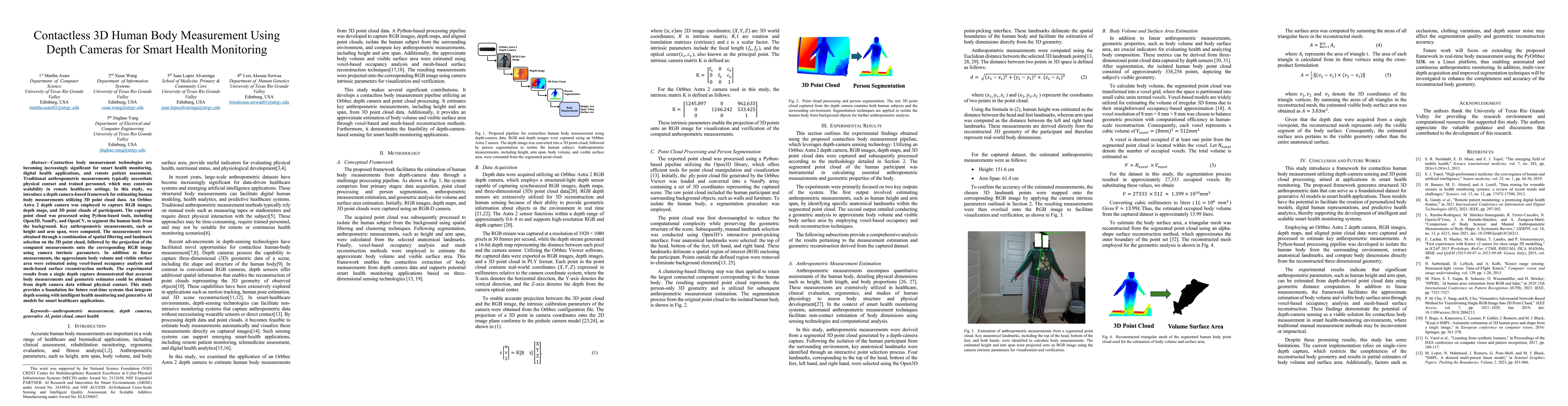 Thumbnail for Contactless 3D Human Body Measurement Using Depth Cameras for Smart Health Monitoring