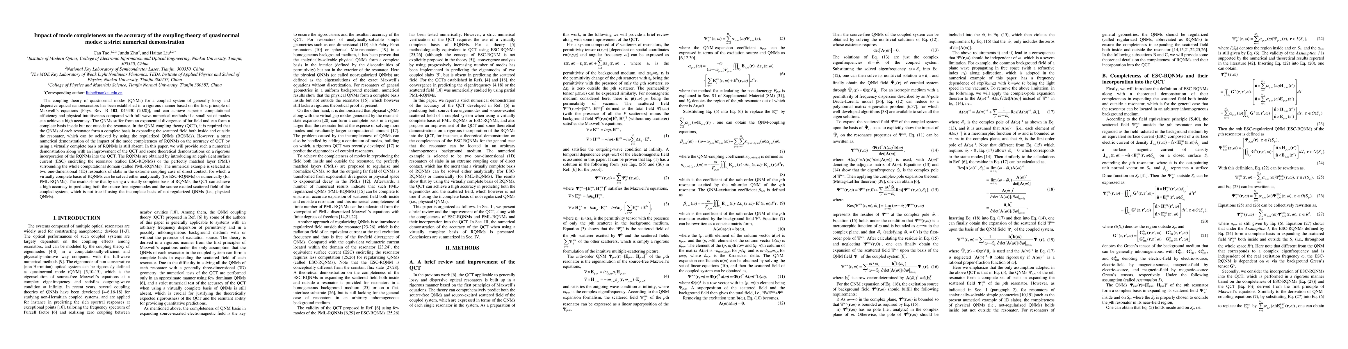 Thumbnail for Impact of mode completeness on the accuracy of the coupling theory of quasinormal modes: a strict numerical demonstration