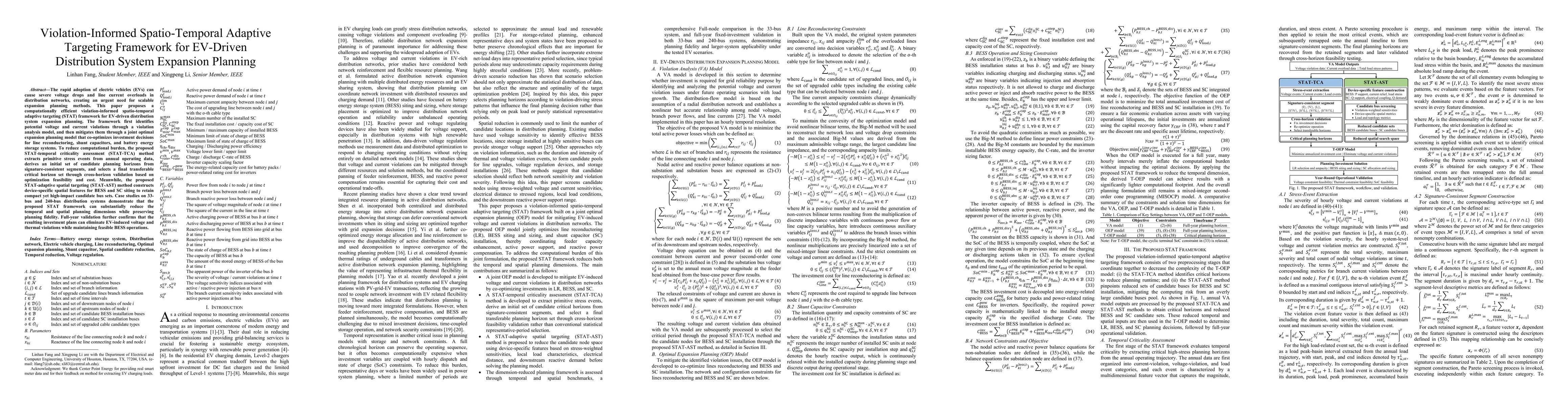 Thumbnail for Violation-Informed Spatio-Temporal Adaptive Targeting Framework for EV-Driven Distribution System Expansion Planning