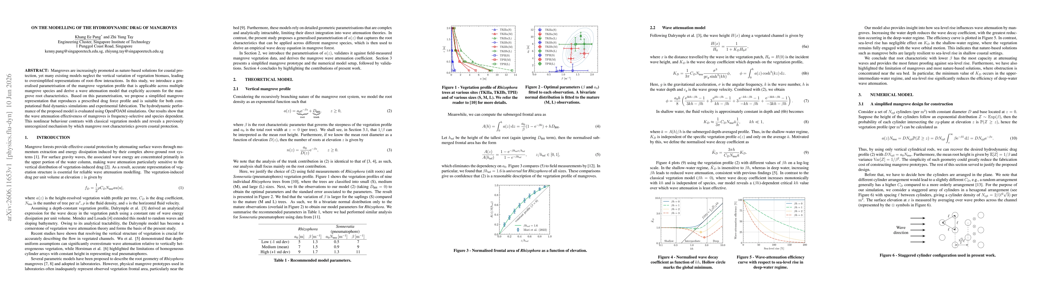 Thumbnail for On the Modelling of the Hydrodynamic Drag of Mangroves
