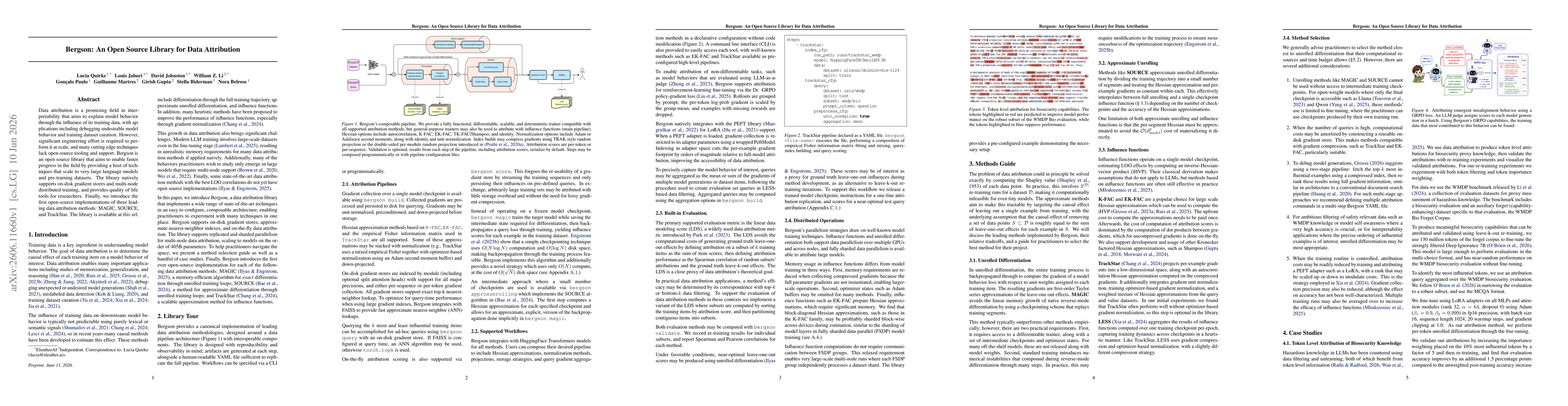 Thumbnail for Bergson: An Open Source Library for Data Attribution