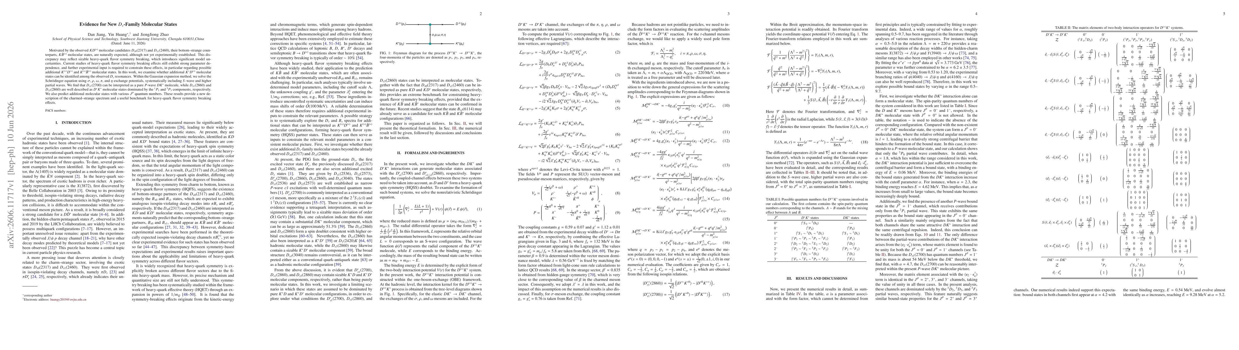 Thumbnail for Evidence for New $D_s$-Family Molecular States