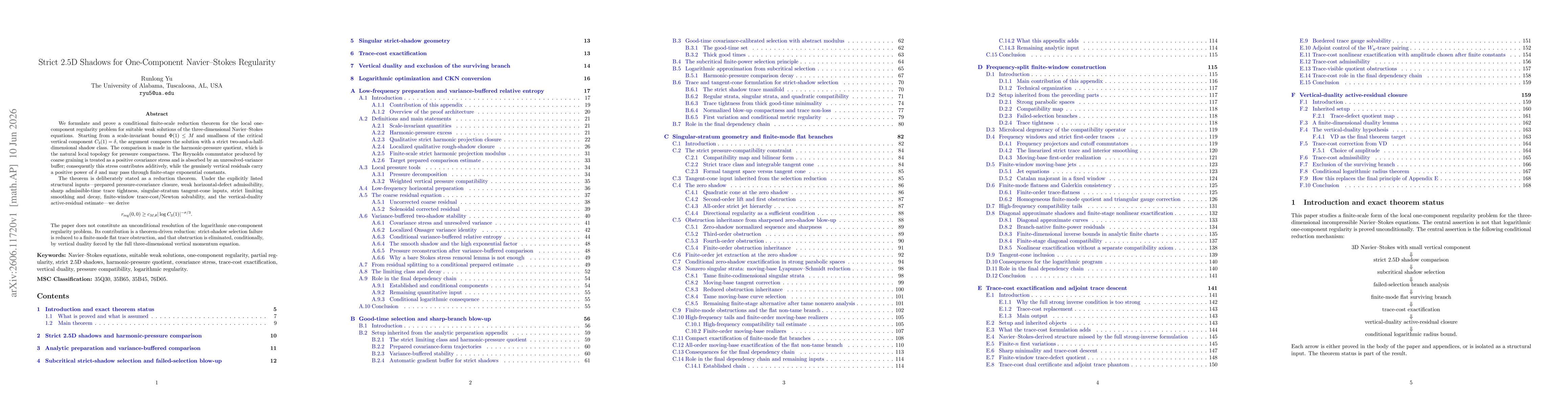Thumbnail for Strict 2.5D Shadows for One-Component Navier-Stokes Regularity