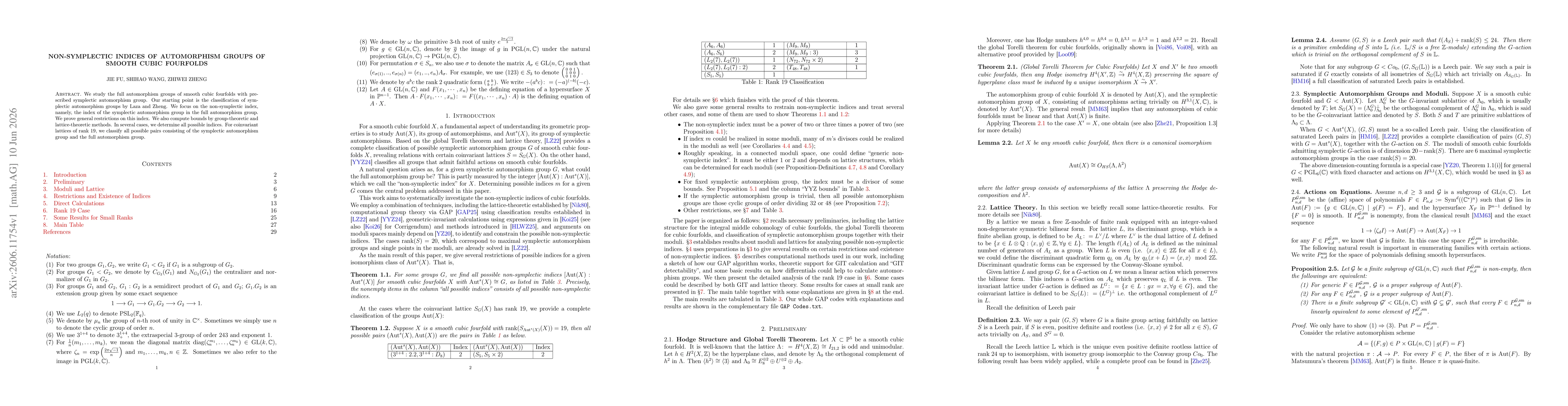 Thumbnail for Non-symplectic Indices of Automorphism Groups of Smooth Cubic Fourfolds