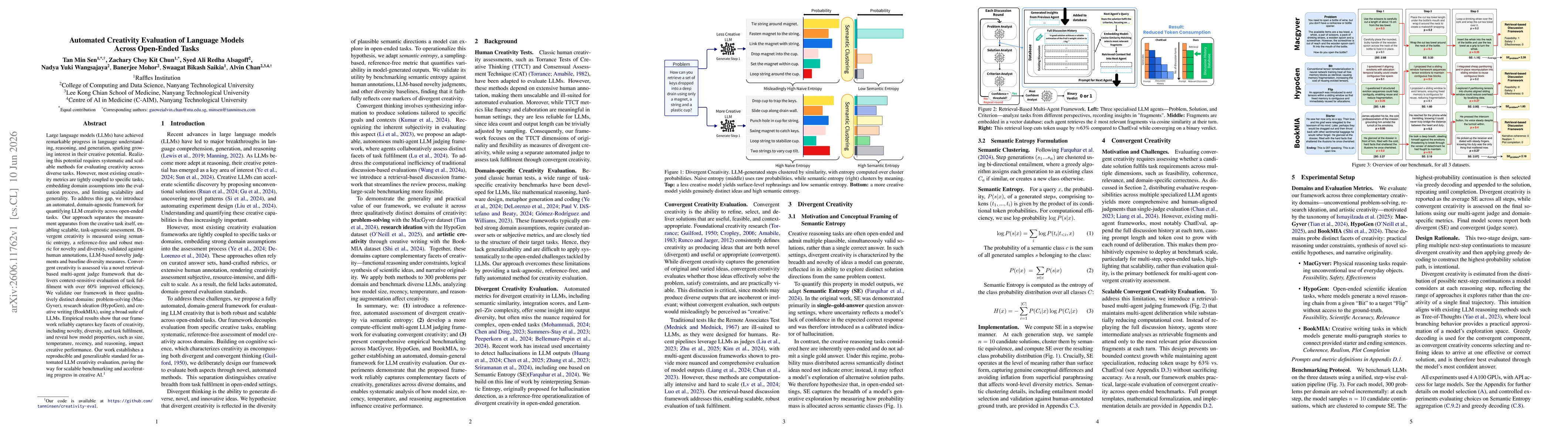 Thumbnail for Automated Creativity Evaluation of Language Models Across Open-Ended Tasks