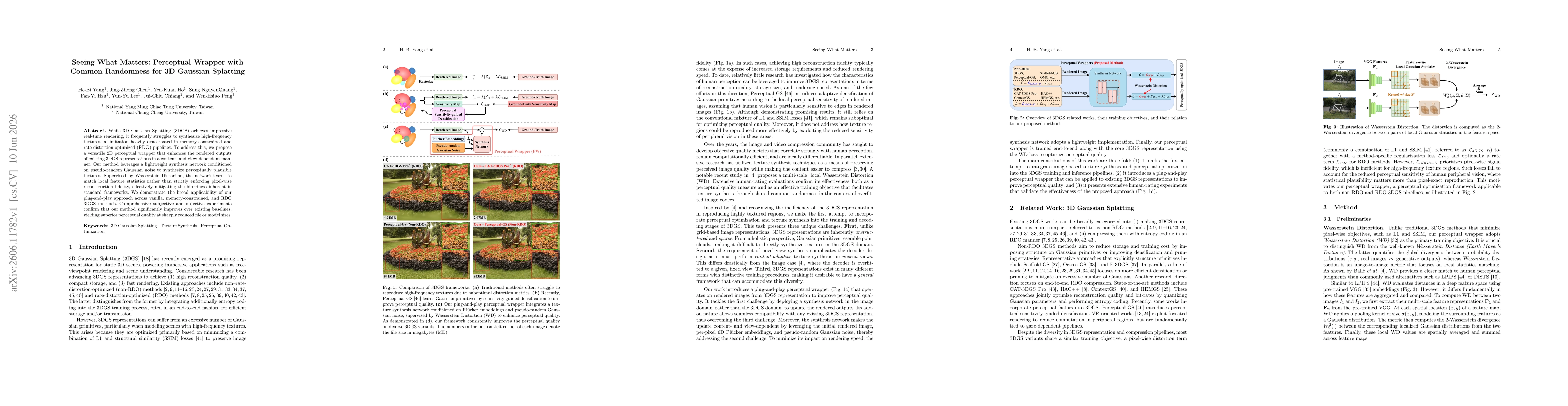 Thumbnail for Seeing What Matters: Perceptual Wrapper with Common Randomness for 3D Gaussian Splatting