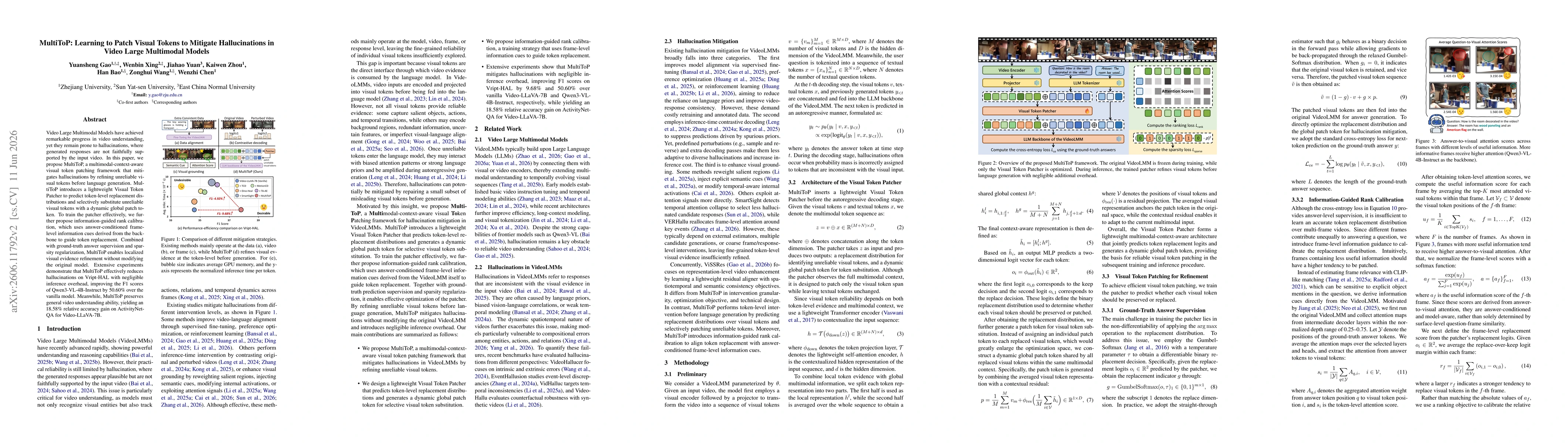 Thumbnail for MultiToP: Learning to Patch Visual Tokens to Mitigate Hallucinations in Video Large Multimodal Models