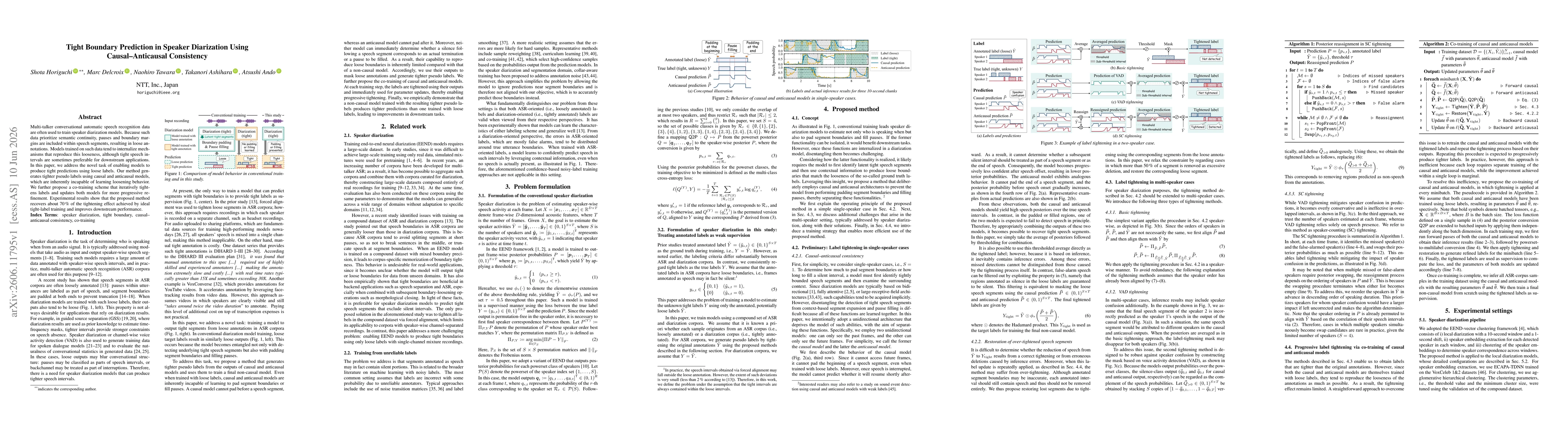 Thumbnail for Tight Boundary Prediction in Speaker Diarization Using Causal-Anticausal Consistency