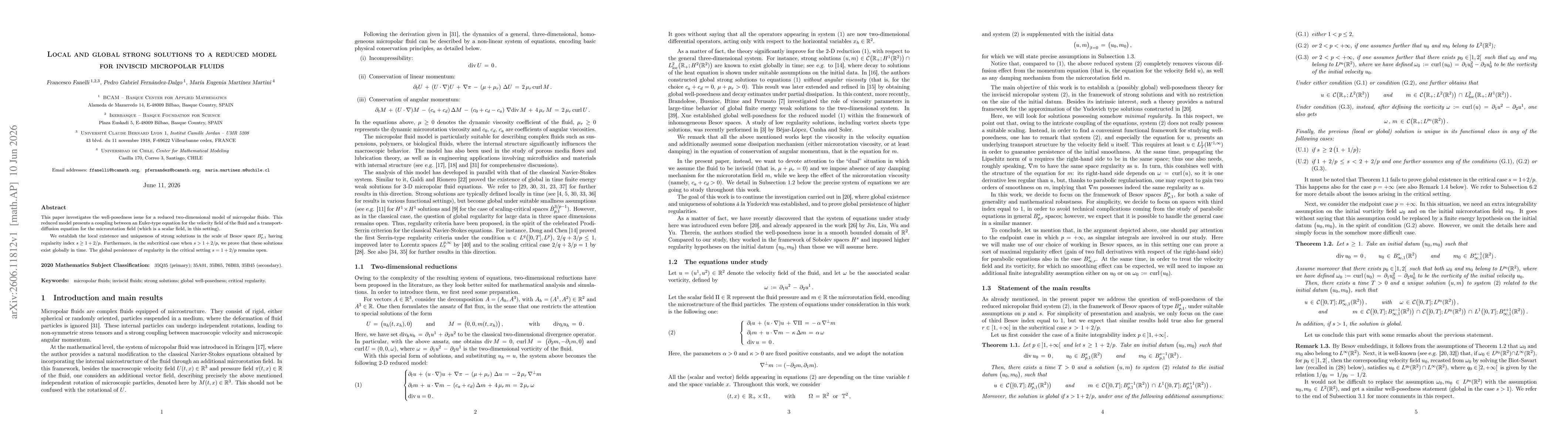 Thumbnail for Local and global strong solutions to a reduced model for inviscid micropolar fluids