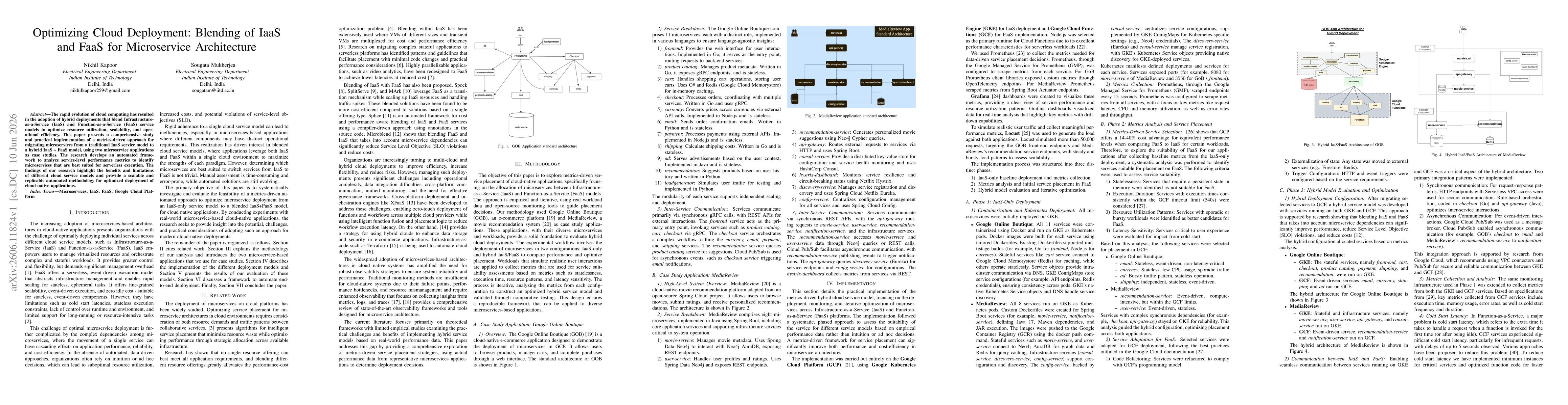 Thumbnail for Optimizing Cloud Deployment: Blending of IaaS and FaaS for Microservice Architecture