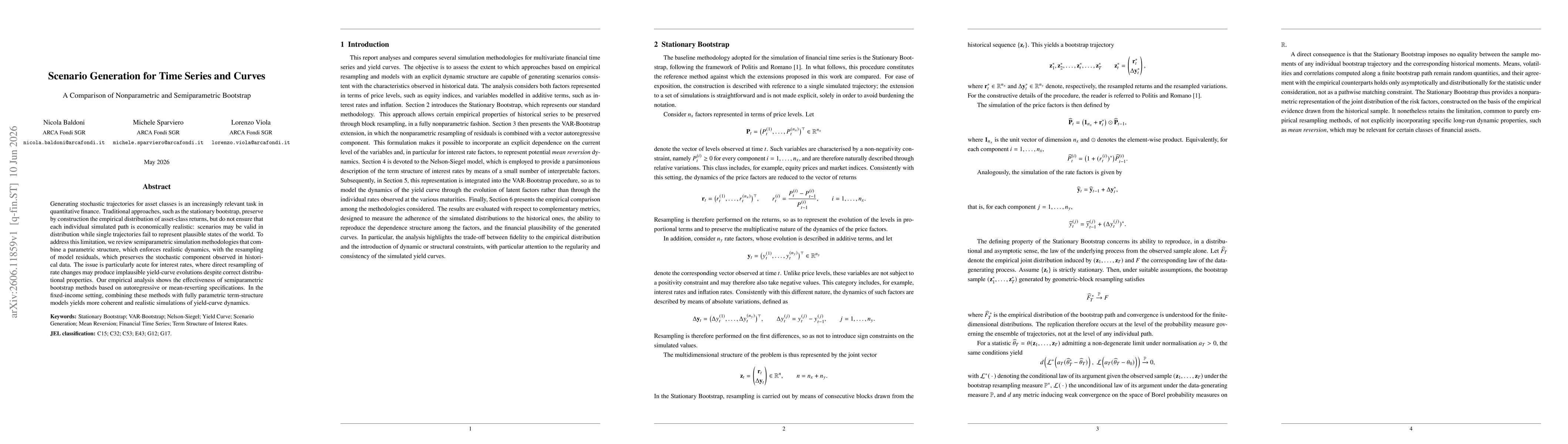 Thumbnail for Scenario Generation for Time Series and Curves: A Comparison of Nonparametric and Semiparametric Bootstrap