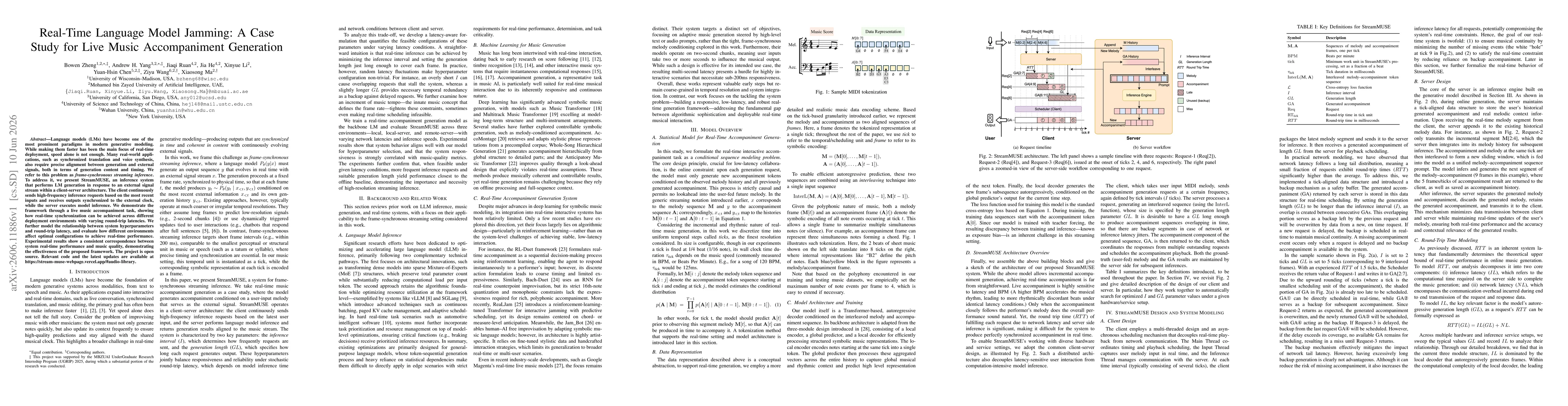 Thumbnail for Real-Time Language Model Jamming: A Case Study for Live Music Accompaniment Generation