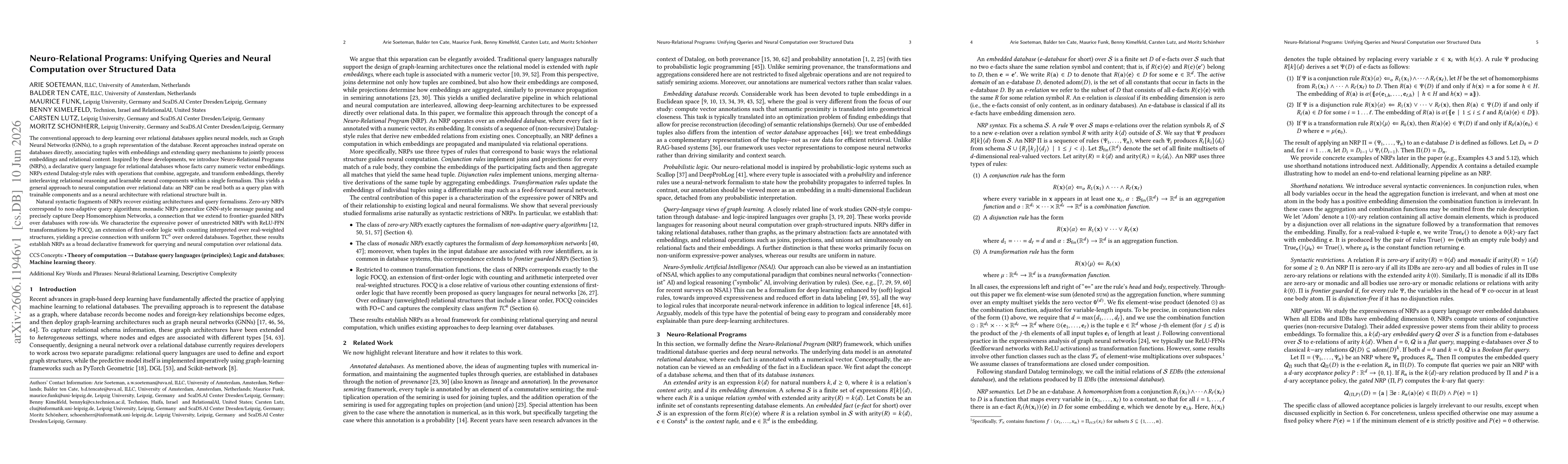 Thumbnail for Neuro-Relational Programs: Unifying Queries and Neural Computation over Structured Data