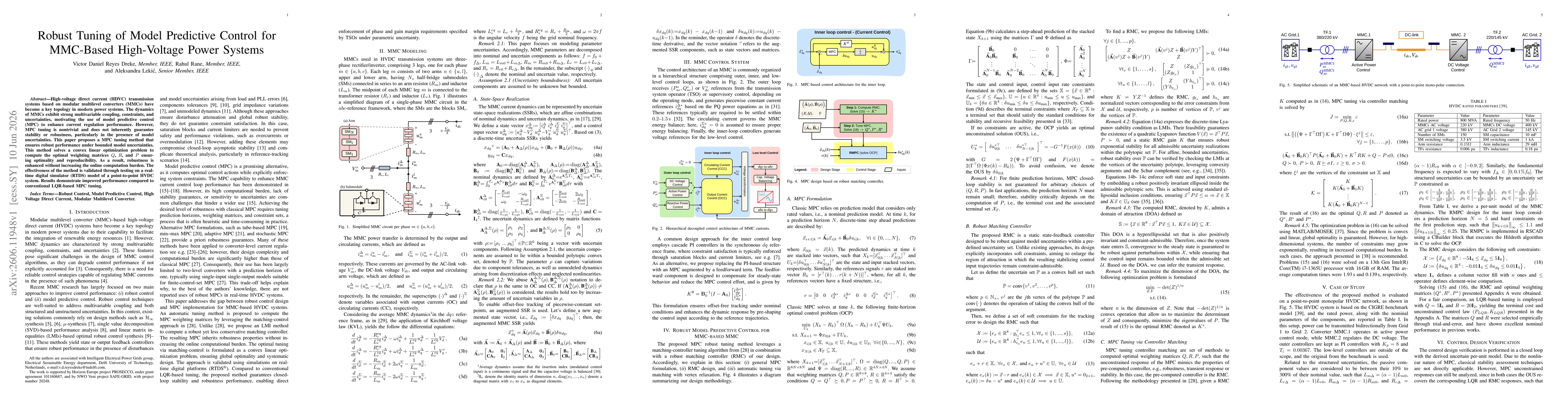 Thumbnail for Robust Tuning of Model Predictive Control for MMC-Based High-Voltage Power Systems