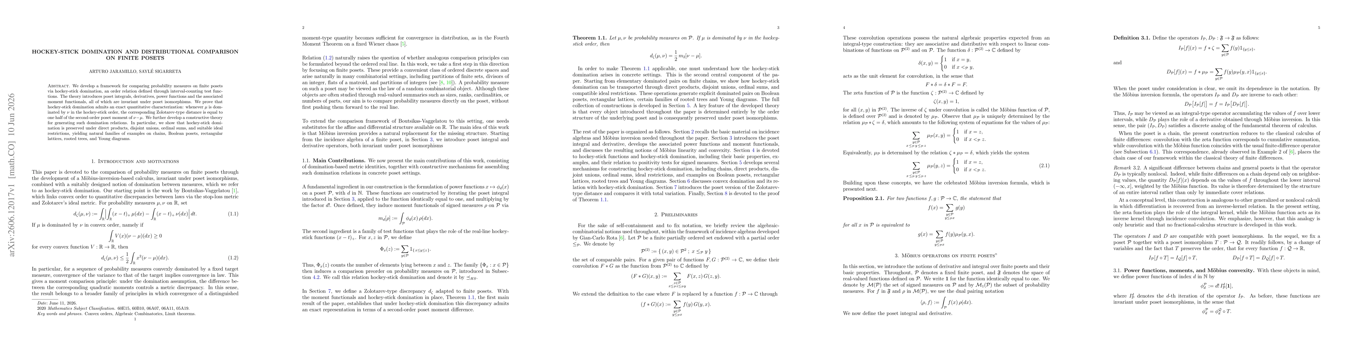 Thumbnail for Hockey-Stick Domination and Distributional Comparison on Finite Posets