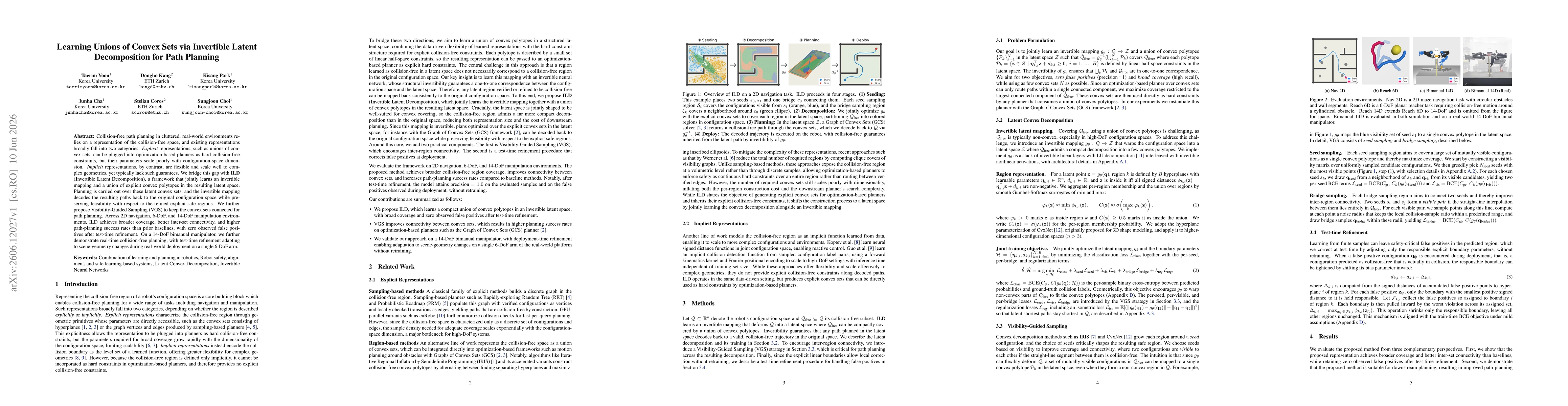 Thumbnail for Learning Unions of Convex Sets via Invertible Latent Decomposition for Path Planning