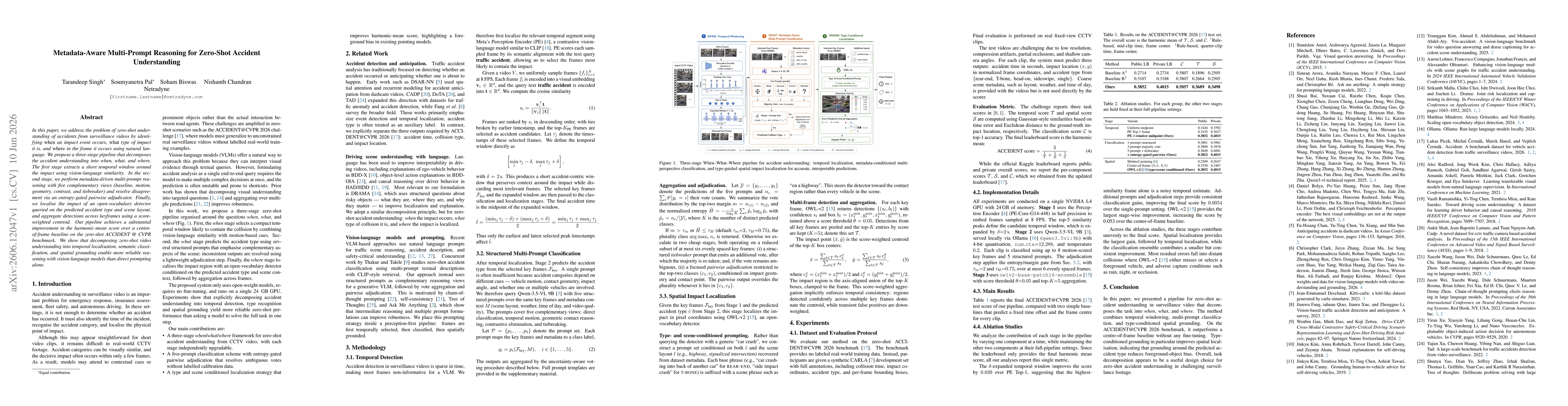 Thumbnail for Metadata-Aware Multi-Prompt Reasoning for Zero-Shot Accident Understanding
