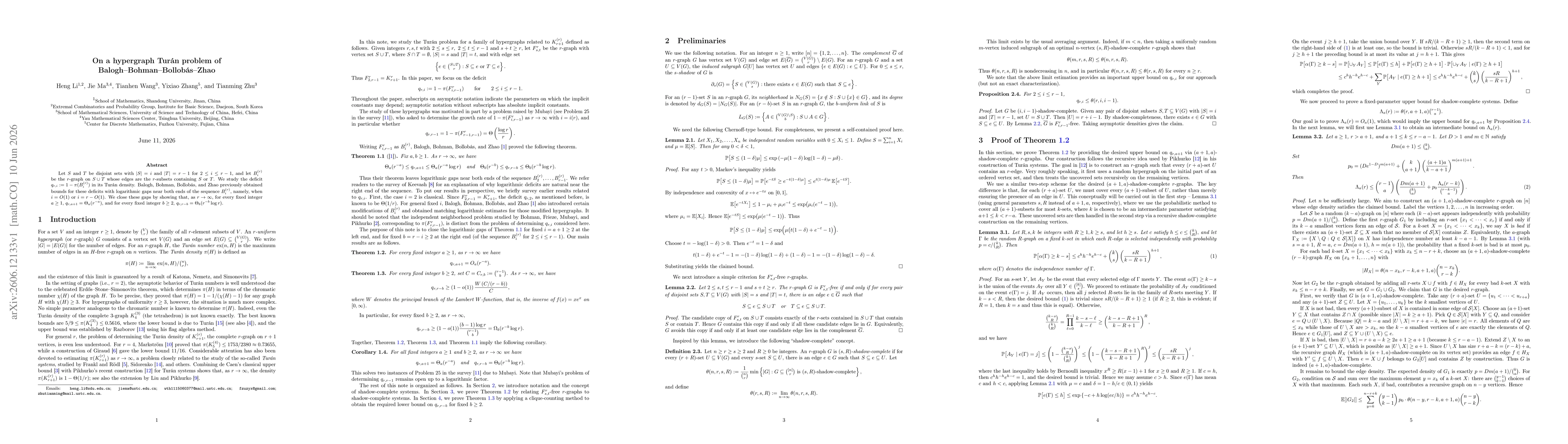 Thumbnail for On a hypergraph Turán problem of Balogh-Bohman-Bollobás-Zhao