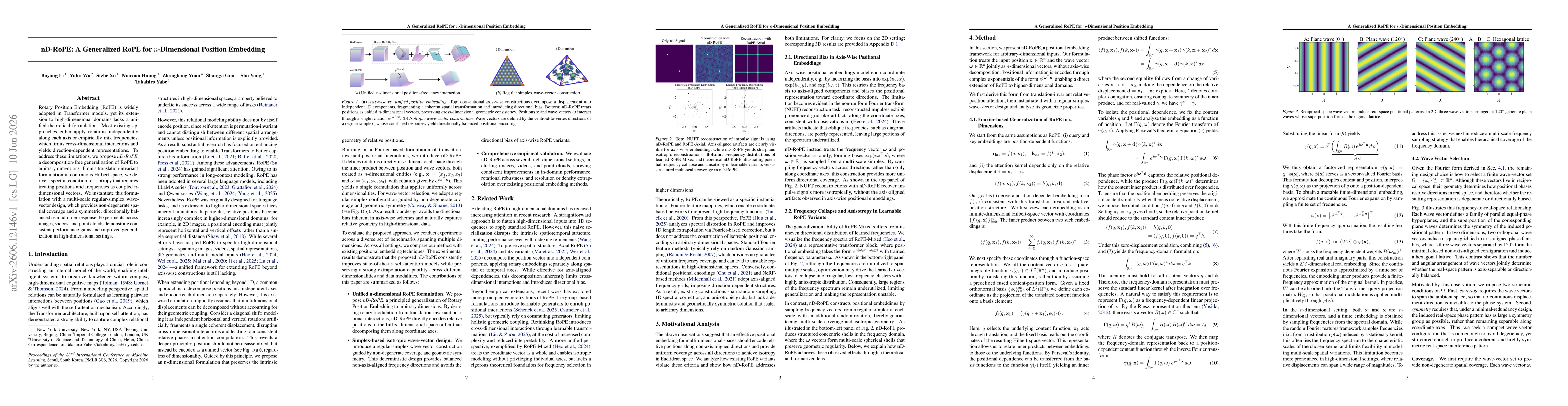 Thumbnail for nD-RoPE: A Generalized RoPE for n-Dimensional Position Embedding