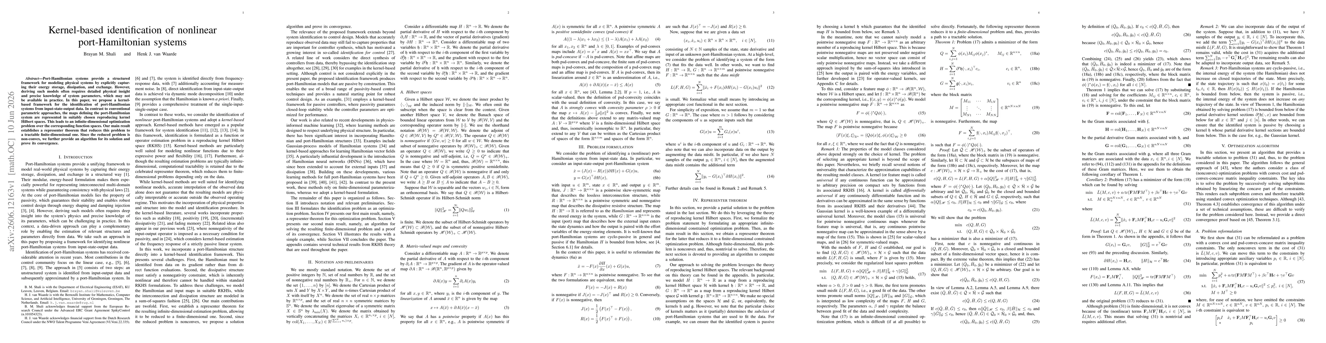 Thumbnail for Kernel-based identification of nonlinear port-Hamiltonian systems