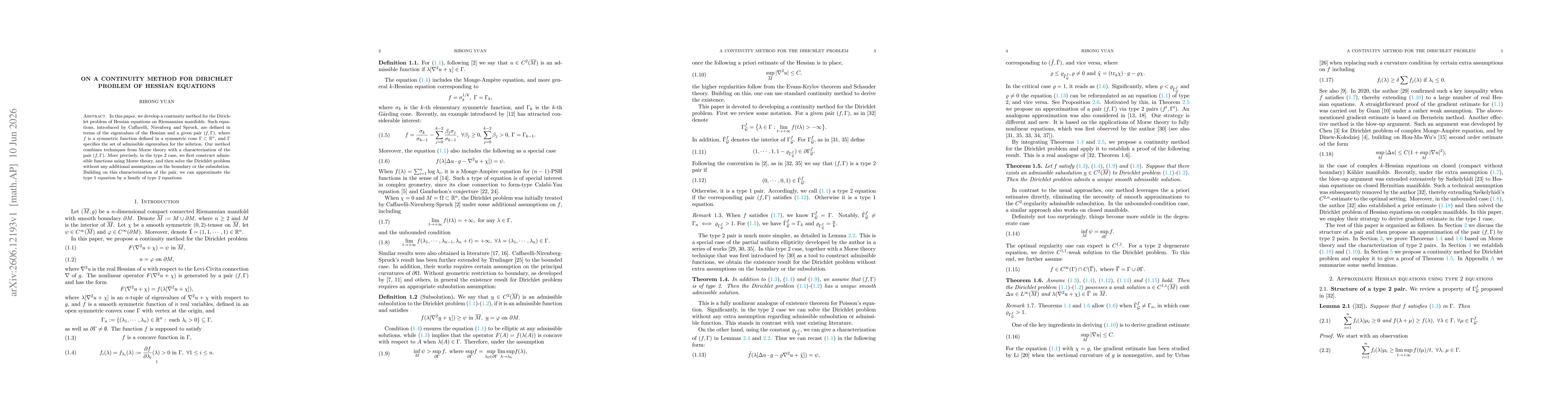 Thumbnail for On a continuity method for Dirichlet problem of Hessian equations