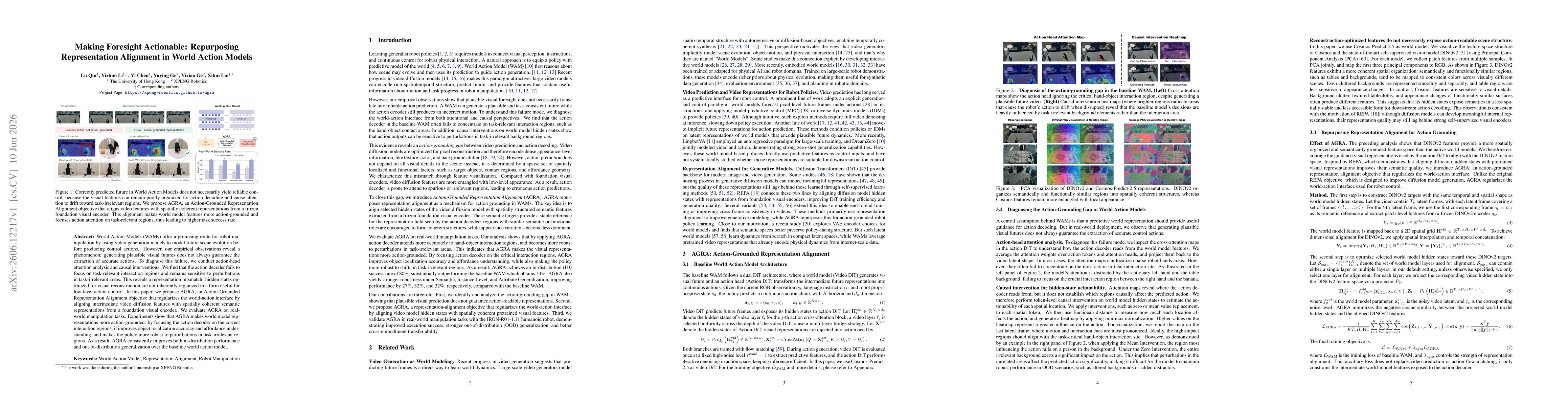 Thumbnail for Making Foresight Actionable: Repurposing Representation Alignment in World Action Models