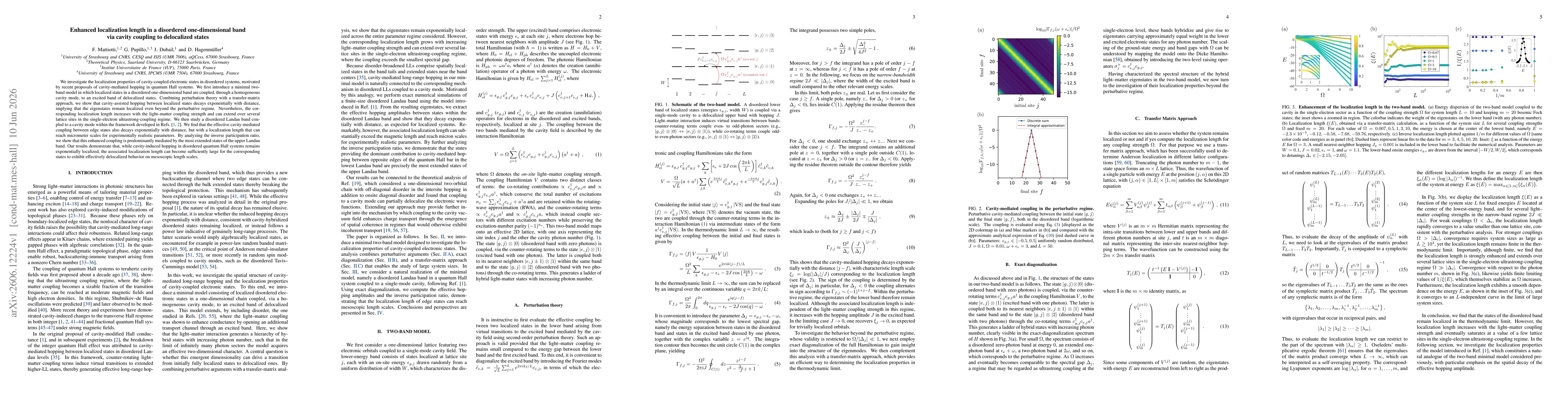Thumbnail for Enhanced localization length in a disordered one-dimensional band via cavity coupling to delocalized states