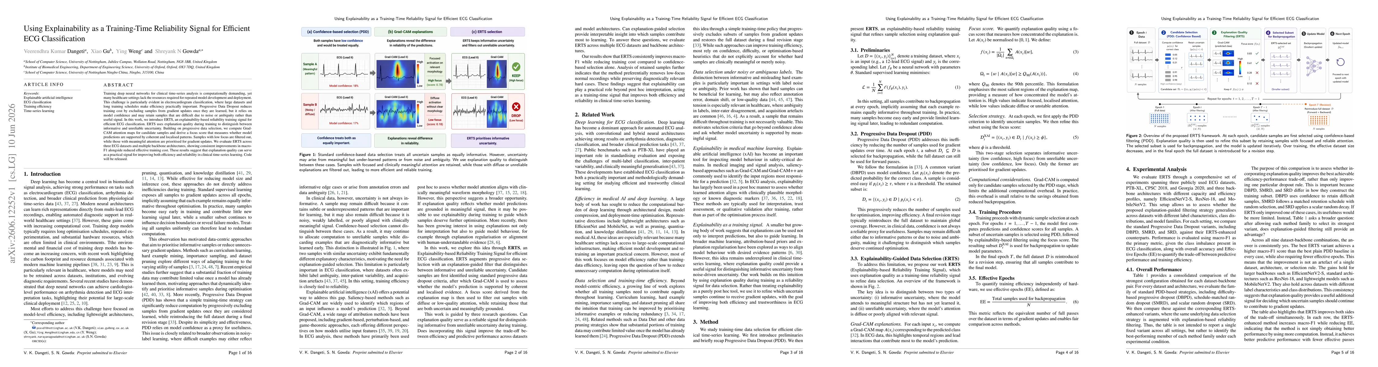 Thumbnail for Using Explainability as a Training-Time Reliability Signal for Efficient ECG Classification