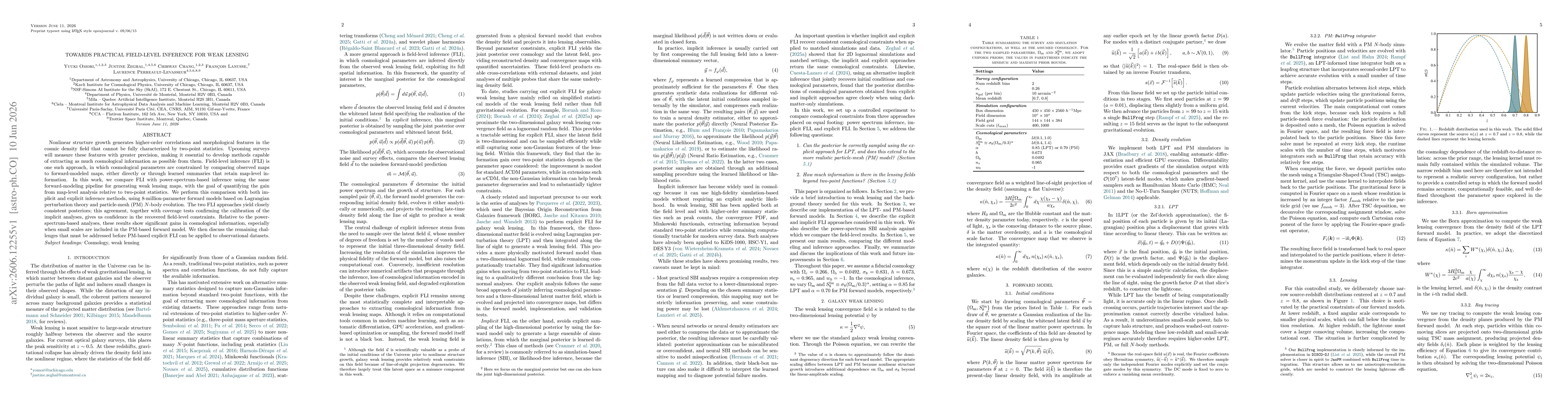 Thumbnail for Towards Practical Field-Level Inference for Weak Lensing