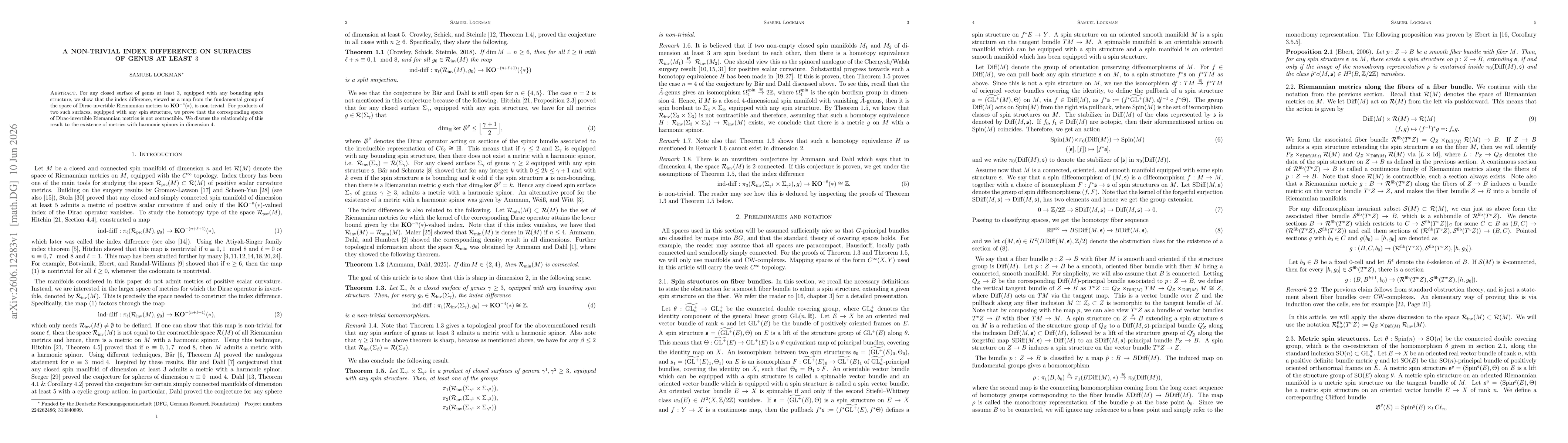 Thumbnail for A non-trivial index difference on surfaces of genus at least $3$