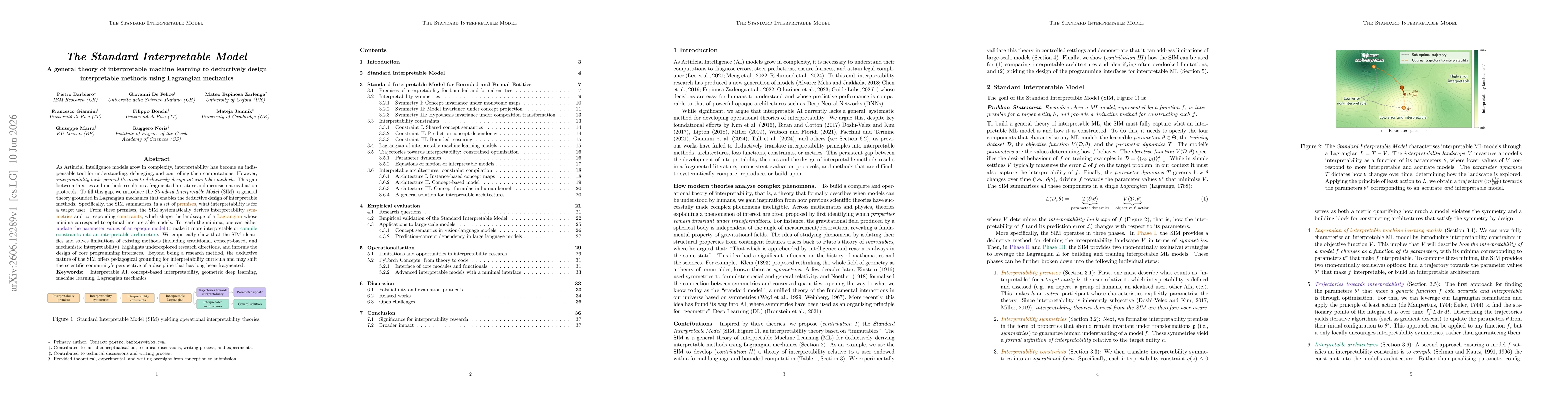 Thumbnail for The Standard Interpretable Model: A general theory of interpretable machine learning to deductively design interpretable methods using Lagrangian mechanics