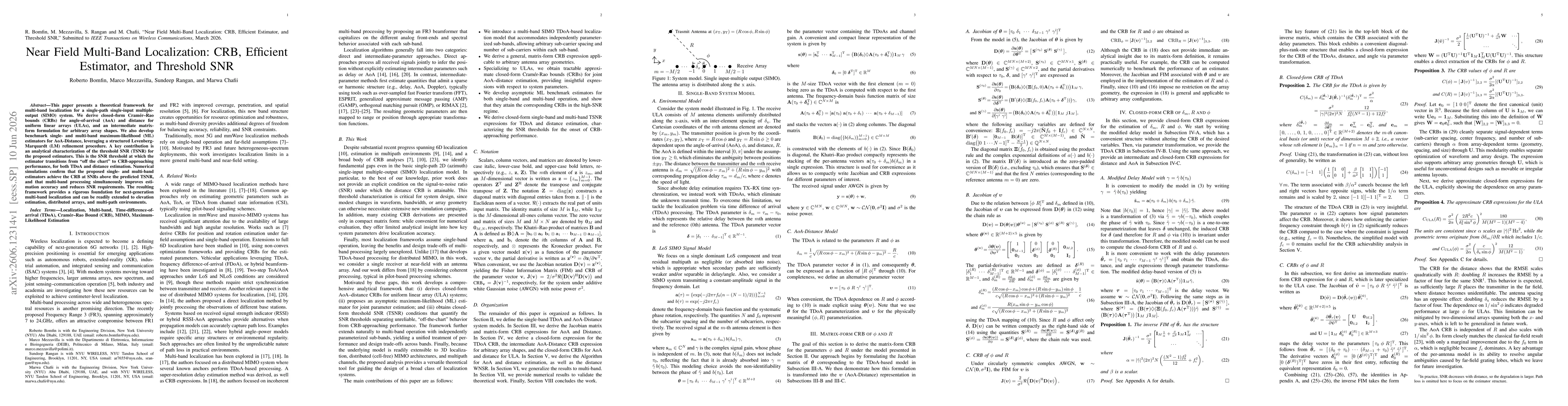 Thumbnail for Near Field Multi-Band Localization: CRB, Efficient Estimator, and Threshold SNR