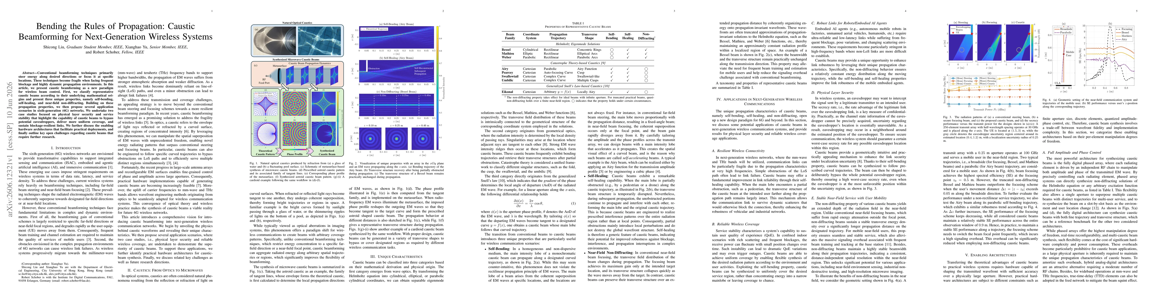 Thumbnail for Bending the Rules of Propagation: Caustic Beamforming for Next-Generation Wireless Systems