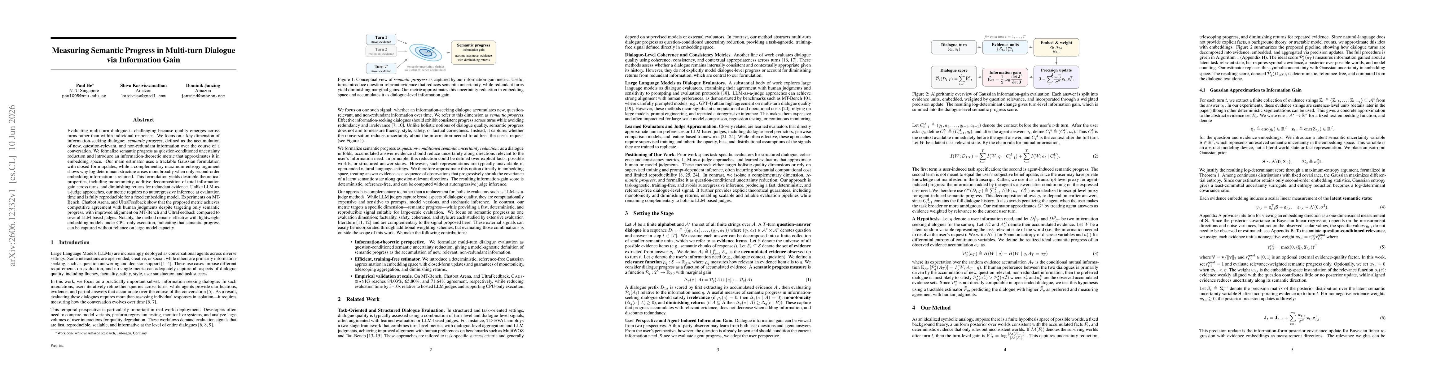 Thumbnail for Measuring Semantic Progress in Multi-turn Dialogue via Information Gain