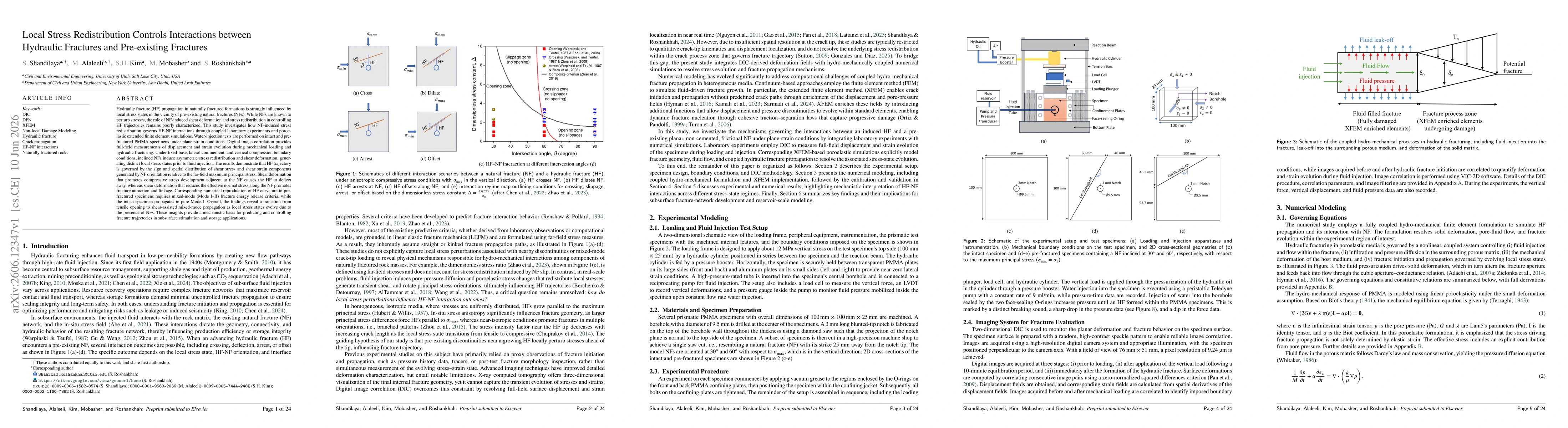 Thumbnail for Local Stress Redistribution Controls Interactions between Hydraulic Fractures and Pre-existing Fractures