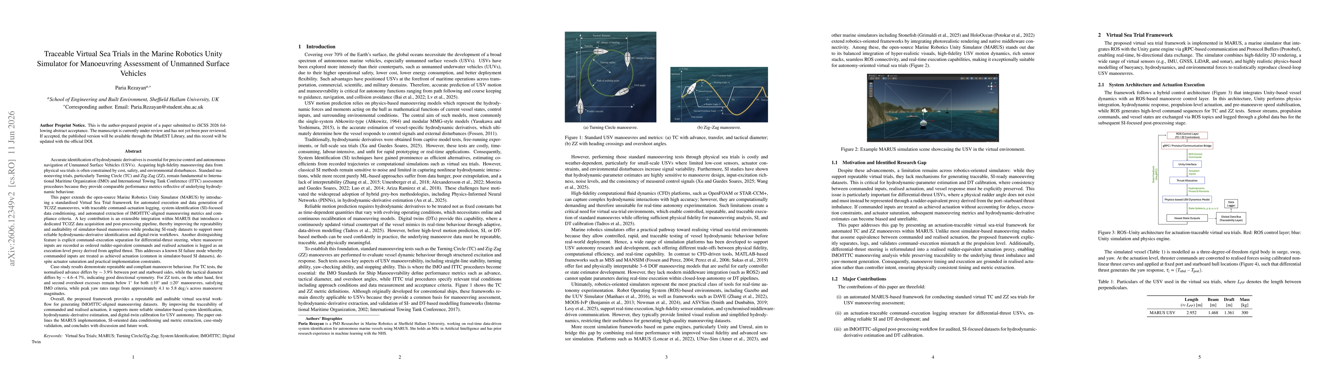 Thumbnail for Traceable Virtual Sea Trials in the Marine Robotics Unity Simulator for Manoeuvring Assessment of Unmanned Surface Vehicles