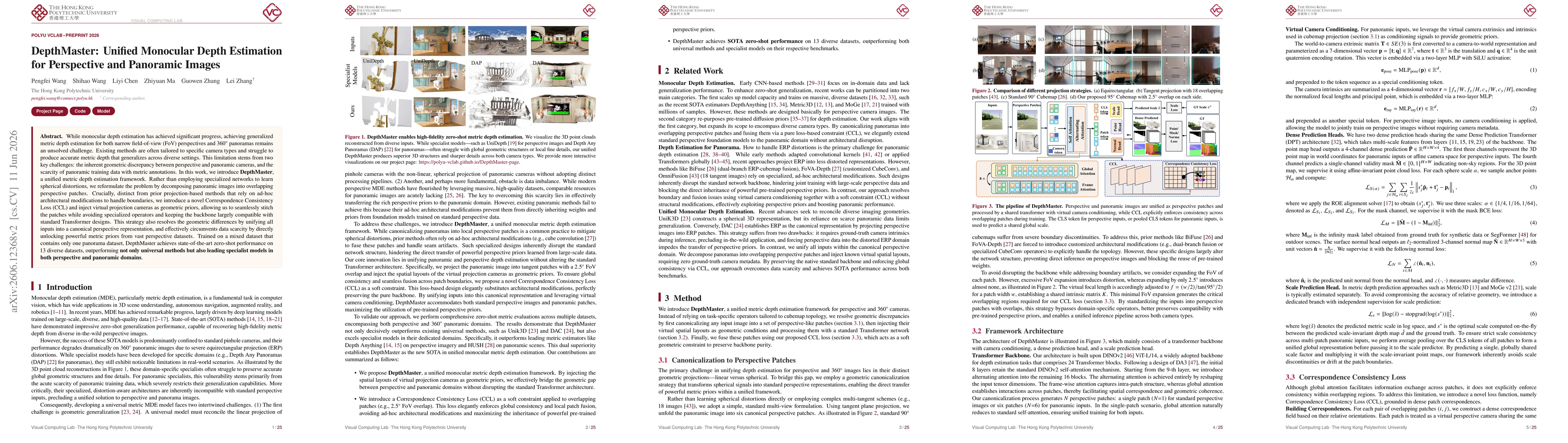 Thumbnail for DepthMaster: Unified Monocular Depth Estimation for Perspective and Panoramic Images