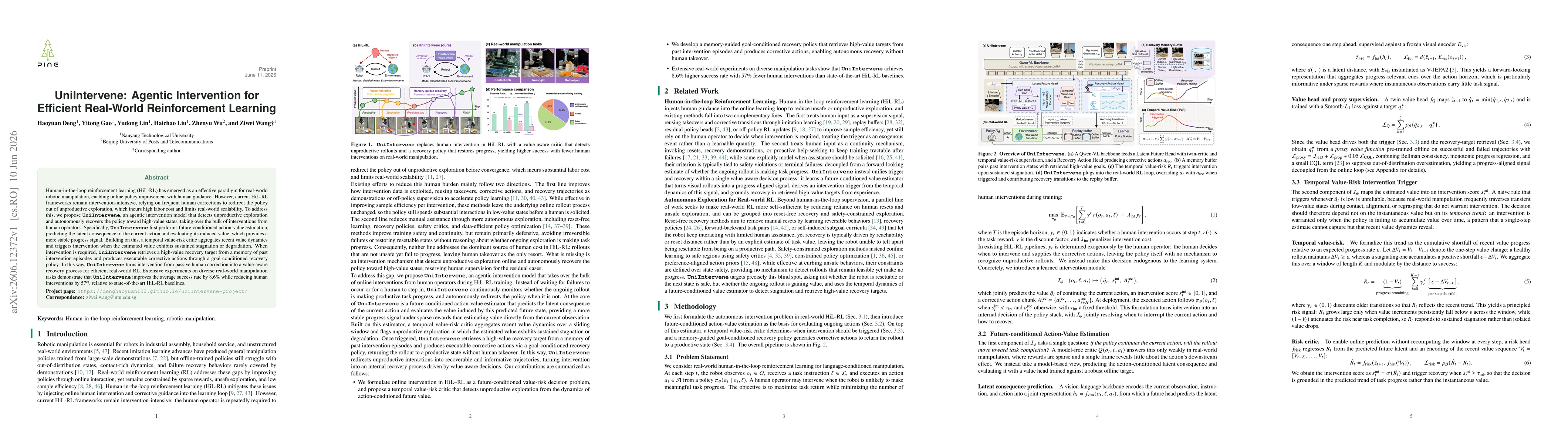 Thumbnail for UniIntervene: Agentic Intervention for Efficient Real-World Reinforcement Learning